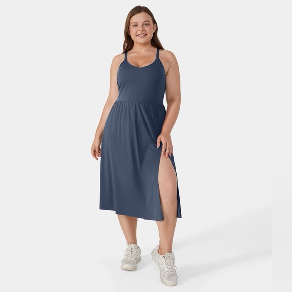 1X Halara Everyday Plus Size Midi Chill Dress-La Land - Picture 1 of 9